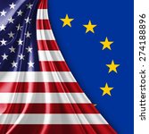 United States and European Union Flag