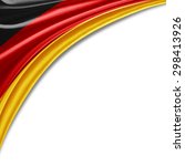Germany flag of silk with copyspace for your text or images and white background