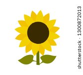 sun flower emoji vector | Shutterstock .eps vector #1300872013