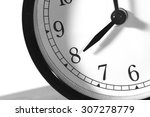 Small photo of Time to go to work. An image of a retro clock showing eight o'clock