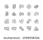 simple set of money related... | Shutterstock .eps vector #1098938336