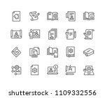 simple set of technical... | Shutterstock .eps vector #1109332556
