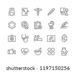 simple set of medical related... | Shutterstock .eps vector #1197150256