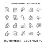 simple set of inspection... | Shutterstock .eps vector #1805752540
