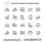 simple set of gold related... | Shutterstock .eps vector #1900889929
