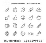 simple set of vegetables... | Shutterstock .eps vector #1966199533