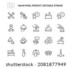 simple set of service related... | Shutterstock .eps vector #2081877949