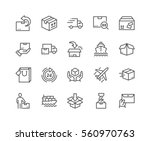 Simple Set of Delivery Related Vector Line Icons. 
Contains such Icons as Priority Shipping, Express Delivery, Tracking Order and more.
Editable Stroke. 48x48 Pixel Perfect.