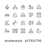 simple set of mass production... | Shutterstock .eps vector #617531750