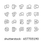 simple set of message related... | Shutterstock .eps vector #657705190