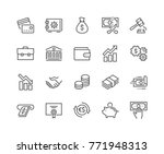 simple set of finance related... | Shutterstock .eps vector #771948313
