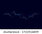 blue lightning flash bolt.... | Shutterstock .eps vector #1722516859