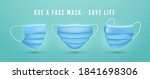 set of medical face mask. use... | Shutterstock .eps vector #1841698306