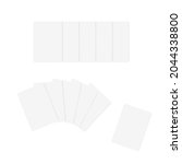 template poker cards isolated... | Shutterstock .eps vector #2044338800