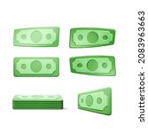 dollar bill. green 3d render... | Shutterstock .eps vector #2083963663