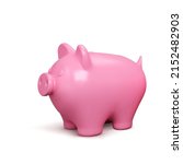 3d realistic piggy bank. pink... | Shutterstock .eps vector #2152482903