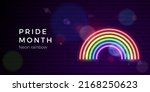tolerance day banner. neon... | Shutterstock .eps vector #2168250623