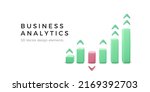 financial chart. success graph... | Shutterstock .eps vector #2169392703