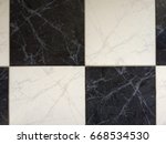 black and white tile texture... | Shutterstock . vector #668534530