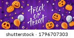 halloween lettering background  ... | Shutterstock .eps vector #1796707303