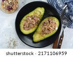 Small photo of Keto Diet Avocado Stuffed with Tuna Salad
