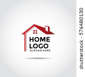 home logo template. vector... | Shutterstock .eps vector #576480130