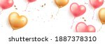 festive horizontal banner with... | Shutterstock .eps vector #1887378310