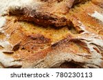 Bread texture, close up view from top.