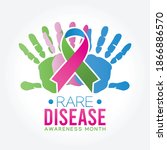 rare disease awareness month... | Shutterstock .eps vector #1866886570