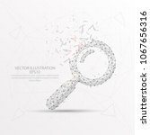 magnifying glass point  line... | Shutterstock .eps vector #1067656316