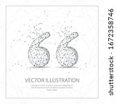 quotation mark digitally drawn... | Shutterstock .eps vector #1672358746