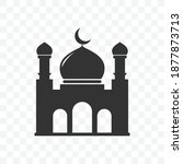 mosque icon flat design... | Shutterstock .eps vector #1877873713