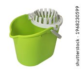 Small photo of Plastic Mop Bucket with wringer
