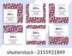 set of square advertising web... | Shutterstock .eps vector #2155921849