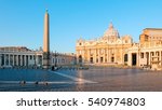 St. Peter Square  Morning  Rome ...