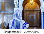 The Jew Prays In The Synagogue