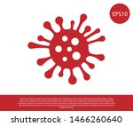 red bacteria icon isolated on... | Shutterstock .eps vector #1466260640