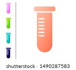 coral test tube or flask  ... | Shutterstock . vector #1490287583