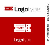 red ticket icon isolated on... | Shutterstock .eps vector #1578532060