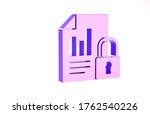 purple document and lock icon... | Shutterstock . vector #1762540226