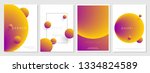 creative set of abstract... | Shutterstock .eps vector #1334824589
