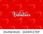 happy valentine's day minimal... | Shutterstock .eps vector #1626411769
