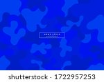 blue background with camouflage ... | Shutterstock .eps vector #1722957253