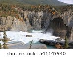 Nahanni National Park Reserve in the northwest Territories of Canada - rapids upstream of the Virginia Falls at the Nahanny River