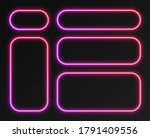 neon gradient frames set ... | Shutterstock .eps vector #1791409556