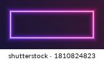 neon gradient rectangular frame ... | Shutterstock .eps vector #1810824823