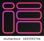 neon gradient frames set ... | Shutterstock .eps vector #1855592746