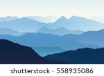 Vector Landscape With Blue...