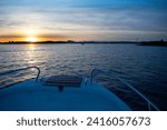 Norway motorboat traveling the...