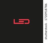 simple led logo design   led... | Shutterstock .eps vector #1720918786